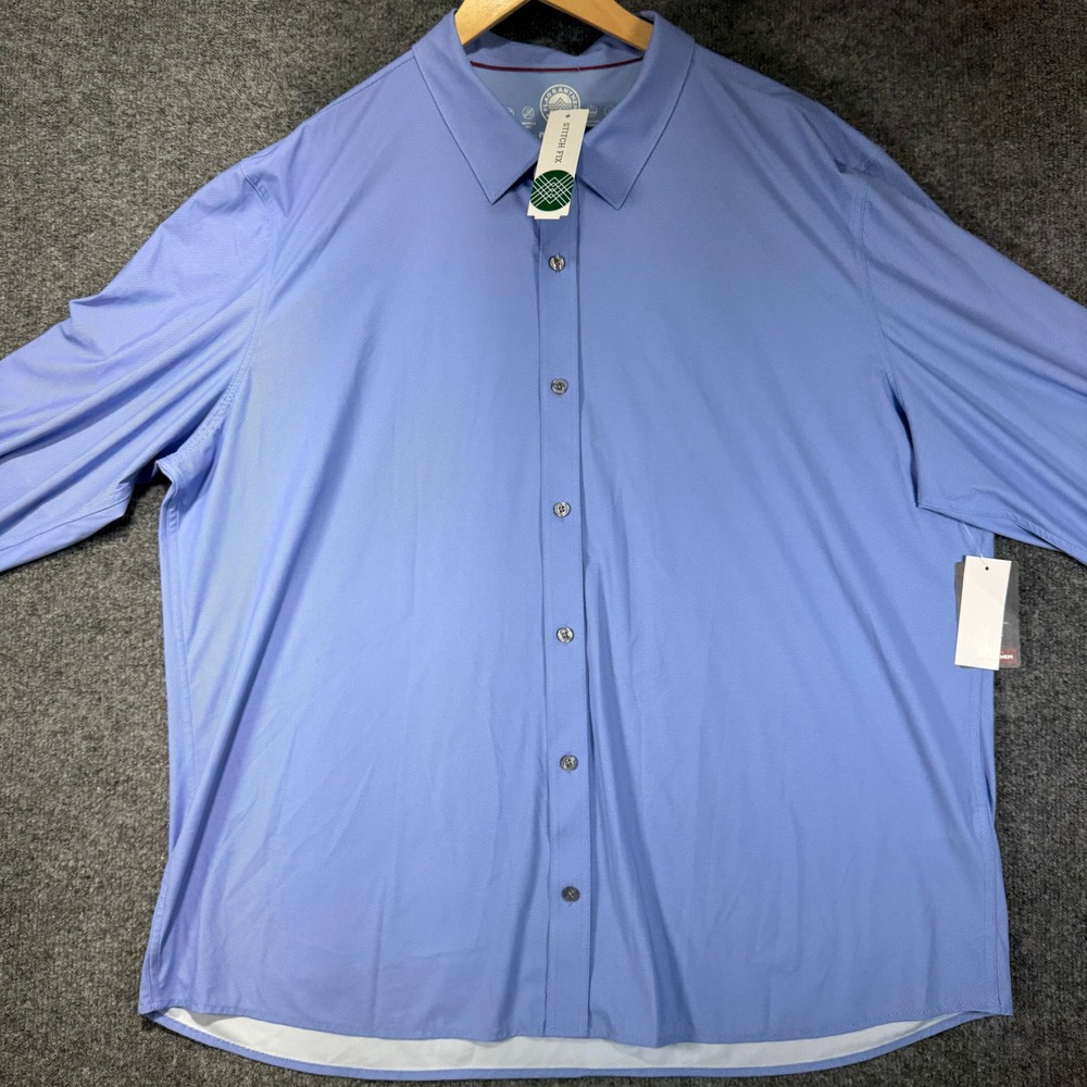 Flag & Anthem Richwood Performance Journey Shirt Mens XXL Blue Madeflex Stretch